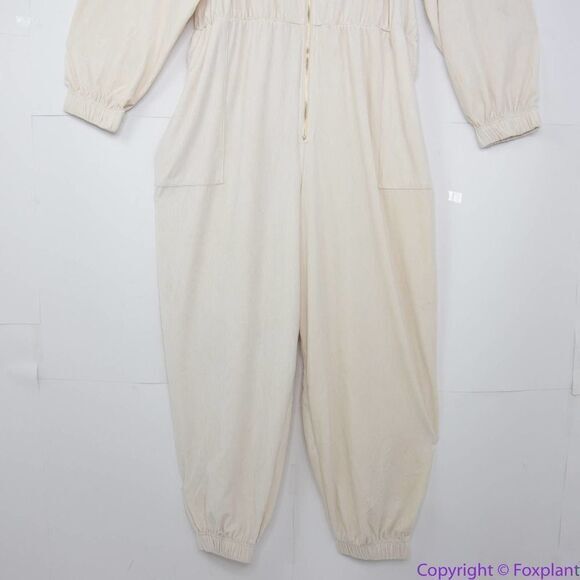 NEW Eloquii Corduroy Jumpsuit super soft, color cream, 24 - Picture 5 of 16